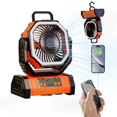 Outdoor Household Power Bank LED Light Camping Fan - All The Above