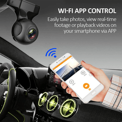 170° WiFi Dash Cam Recorder Car Camera HD 1080P Car DVR Vehicle Video G-Sensor - All The Above