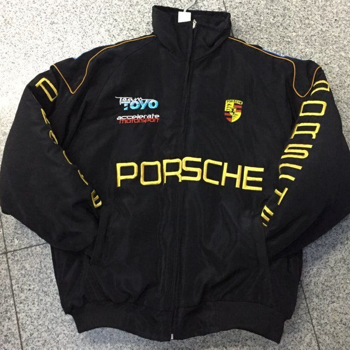 F1 Racing Jacket - Vintage Style Embroidered Outerwear - All The Above