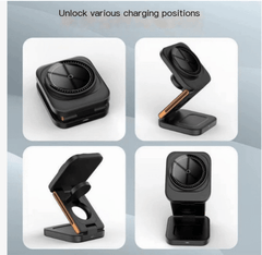 3-in-1 Folding Wireless Charger - All The Above
