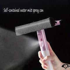 3-in-1 Glass Cleaner With Spray And Double-sided Wiper - All The Above