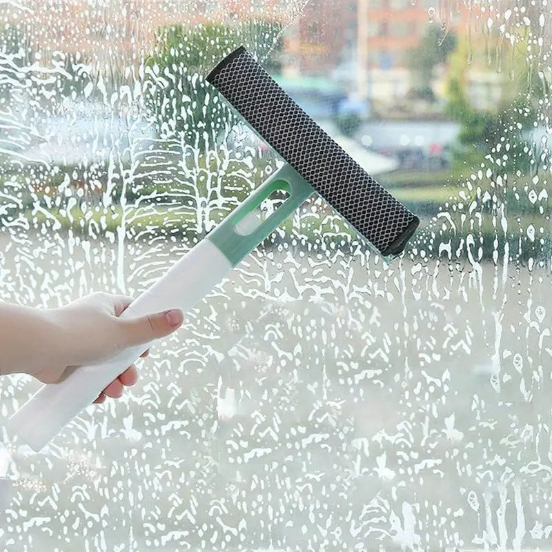 3-in-1 Glass Cleaner With Spray And Double-sided Wiper - All The Above
