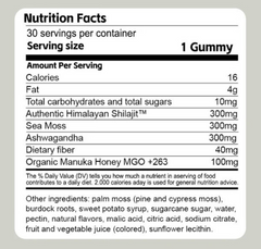 Shilajit 3-in-1 Gummies for Men - All The Above