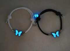 Blue Luminous Smart Butterfly Necklace - All The Above