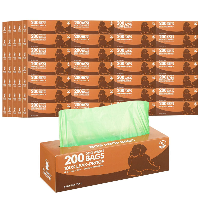 50 Rolls Dog Waste Bags 10000 Count Dog Trash Bags Leak Proof Pet Bags Doggie Poop Roll Waste Bags Dog Thick Plastic Bag for Home Park Outdoor Travel Pet Supplies (Dark Green) - All The Above