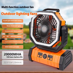 Outdoor Household Power Bank LED Light Camping Fan - All The Above