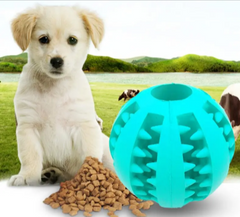 Interactive Rubber Slow Feeder Dog Ball - All The Above