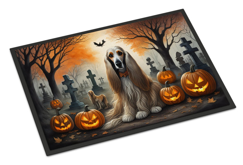 Afghan Hound Spooky Halloween Doormat - All The Above