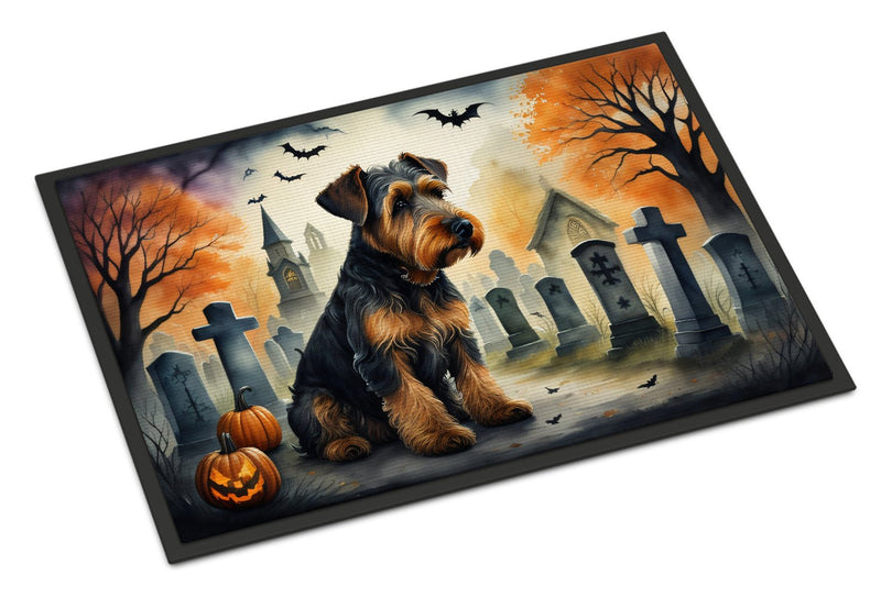 Airedale Terrier Spooky Halloween Doormat - All The Above