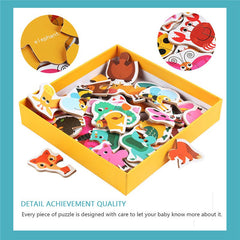 Animal Transportation Map and Fruit Vegetable Puzzle Toy - All The Above