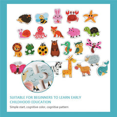 Animal Transportation Map and Fruit Vegetable Puzzle Toy - All The Above