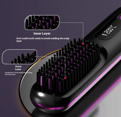 Ceramic Heat Hair Straightening Comb - All The Above