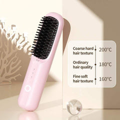 Ceramic Heat Hair Straightening Comb - All The Above