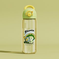Children's Whale Cartoon Diving Fountain Water Bottle - Tritan Leakproof Sippy Cup (Various Sizes & Colors) - All The Above