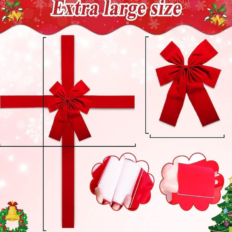 Christmas Door Hanging Bow Ribbon - All The Above