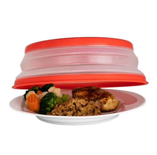 Collapsible High-Temperature Microwave Splash Cover - All The Above