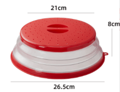 Collapsible High-Temperature Microwave Splash Cover - All The Above