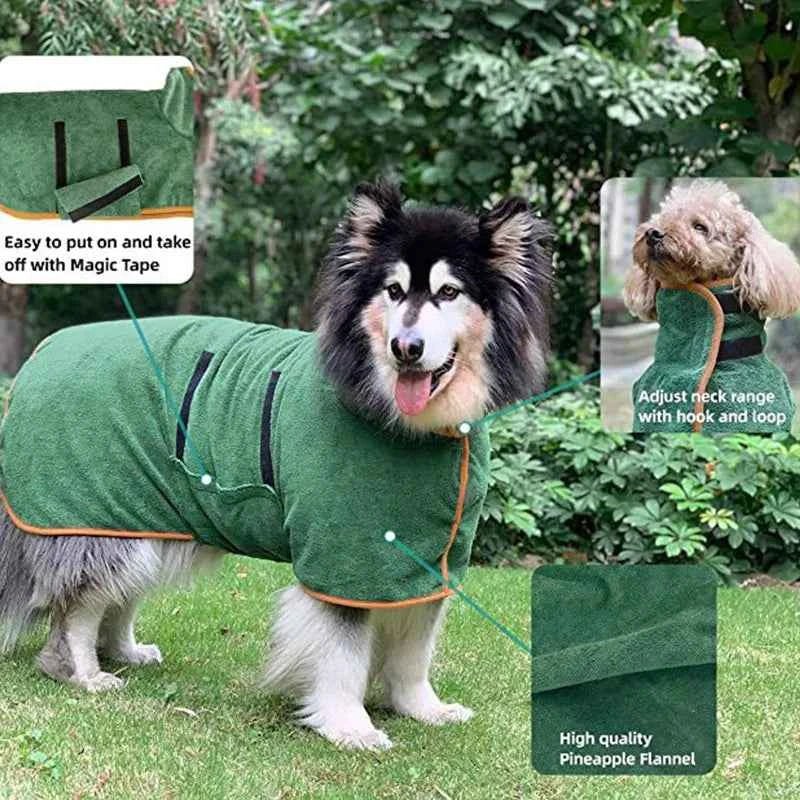 Cozy Pet Quick-Dry Robe - All The Above
