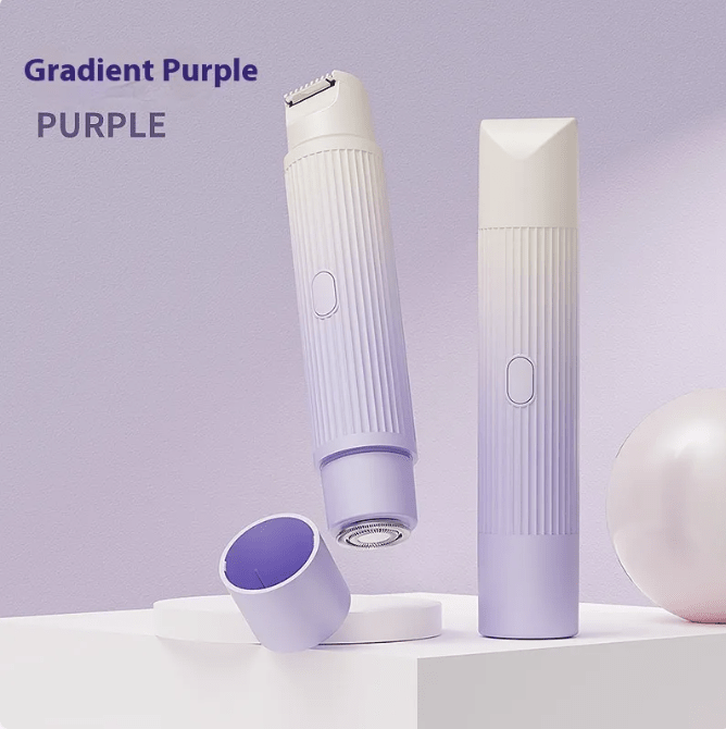 Dual-Head Electric Shaver Painless Women's Epilator Bikini Hair Removal Device Automatic Hair Trimmer Underarm Facial Lips Leg - All The Above