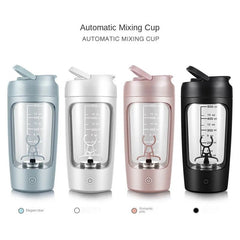 Electric Portable Whey Protein Shaker Bottle - All The Above