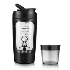 Electric Portable Whey Protein Shaker Bottle - All The Above