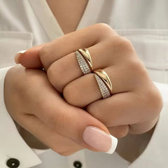 Elegant Adjustable Sparkle Ring - All The Above