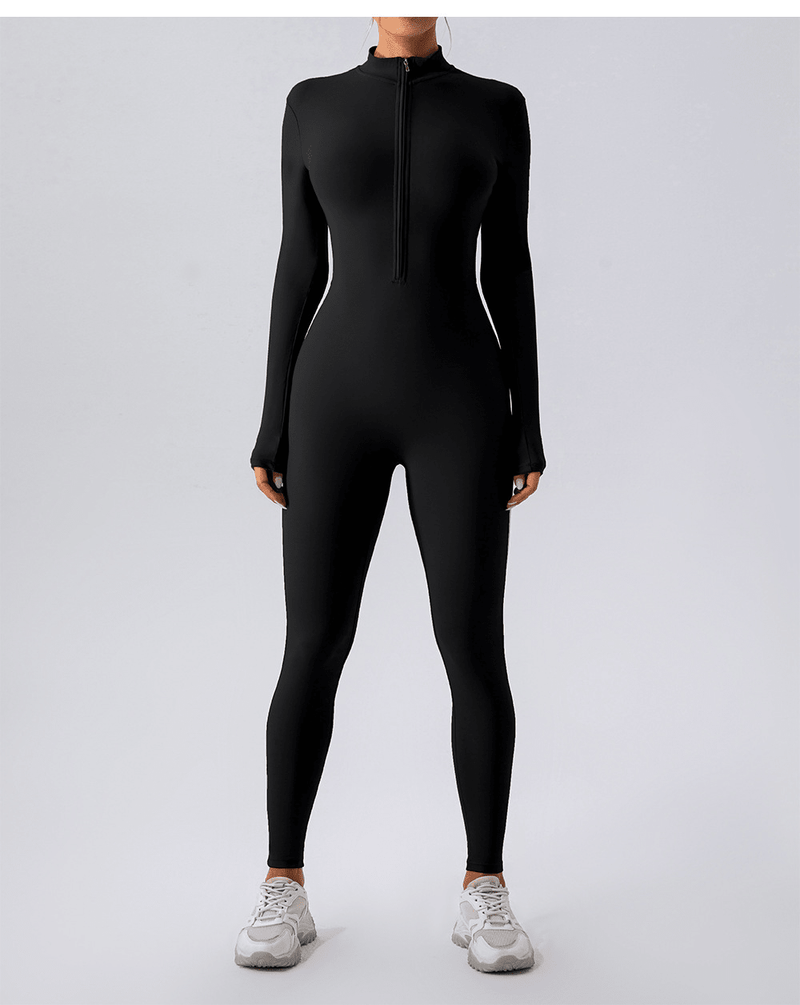 Fleece-Lined Yoga Jumpsuit - All The Above