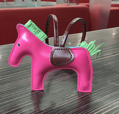 Handmade Leather Pony Keychain And Bag Charm - All The Above