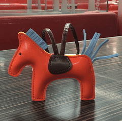 Handmade Leather Pony Keychain And Bag Charm - All The Above