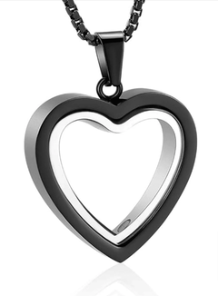 Heartfelt Remembrance: Stainless Steel Heart-Shaped Cremation Pendant - All The Above