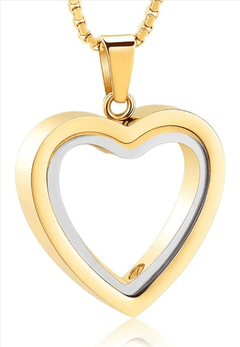 Heartfelt Remembrance: Stainless Steel Heart-Shaped Cremation Pendant - All The Above