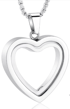 Heartfelt Remembrance: Stainless Steel Heart-Shaped Cremation Pendant - All The Above