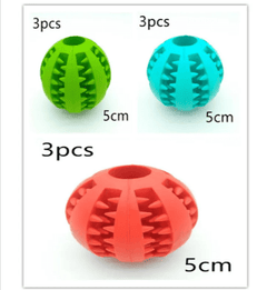 Interactive Rubber Slow Feeder Dog Ball - All The Above