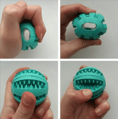Interactive Rubber Slow Feeder Dog Ball - All The Above