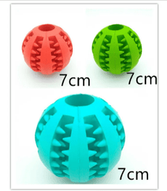 Interactive Rubber Slow Feeder Dog Ball - All The Above