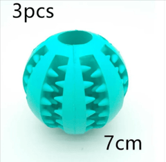 Interactive Rubber Slow Feeder Dog Ball - All The Above