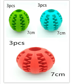 Interactive Rubber Slow Feeder Dog Ball - All The Above
