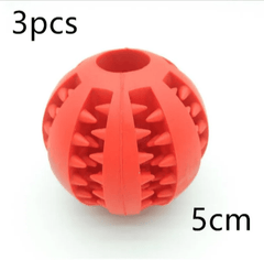 Interactive Rubber Slow Feeder Dog Ball - All The Above