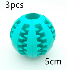 Interactive Rubber Slow Feeder Dog Ball - All The Above