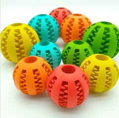 Interactive Rubber Slow Feeder Dog Ball - All The Above