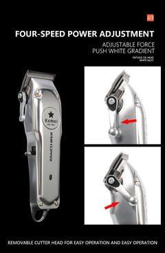 Kemei Rechargeable Electric Hair Clipper for Men - All The Above