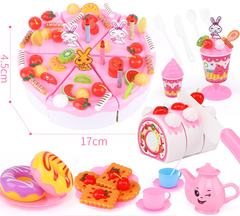 Kids Fruit Cutting Toy Set for Pretend Play Kitchen - All The Above