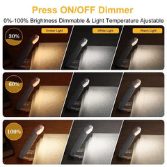 LED USB Rechargeable Book Light Reading Light Eye Protection - All The Above