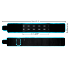 Long Wave Red Light Therapy Heating Waist Belt - All The Above