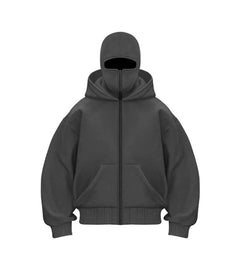 Men's Hooded Zip-Up Baseball Jacket - All The Above
