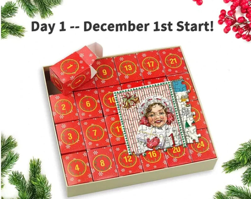 Merry Jigsaw Advent Calendar Puzzle - All The Above