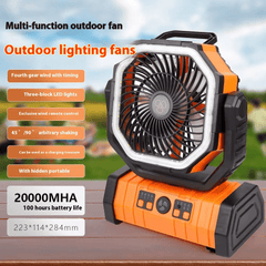 Outdoor Household Power Bank LED Light Camping Fan - All The Above