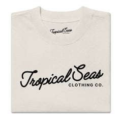 Oversized Tropical Seas Printed Faded T-shirt - All The Above