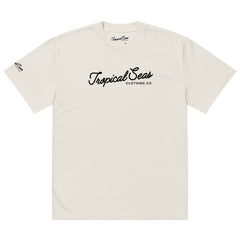 Oversized Tropical Seas Printed Faded T-shirt - All The Above