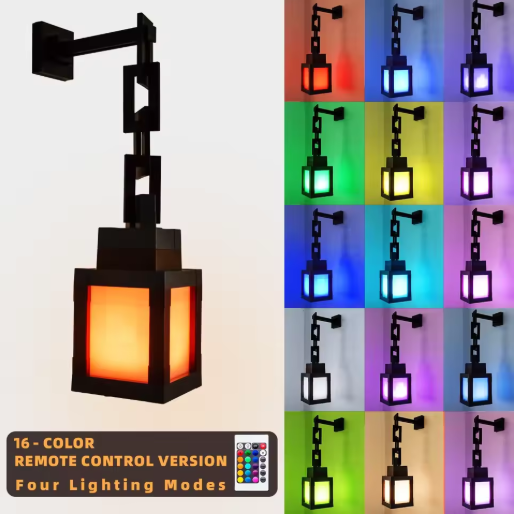 Pixel Style RGB Lantern Light - All The Above